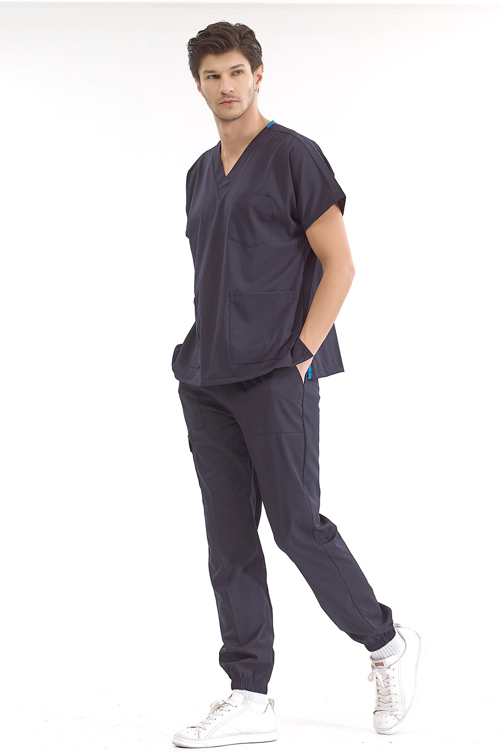Jogger Lux Lycra Greys Suit - Navy Blue