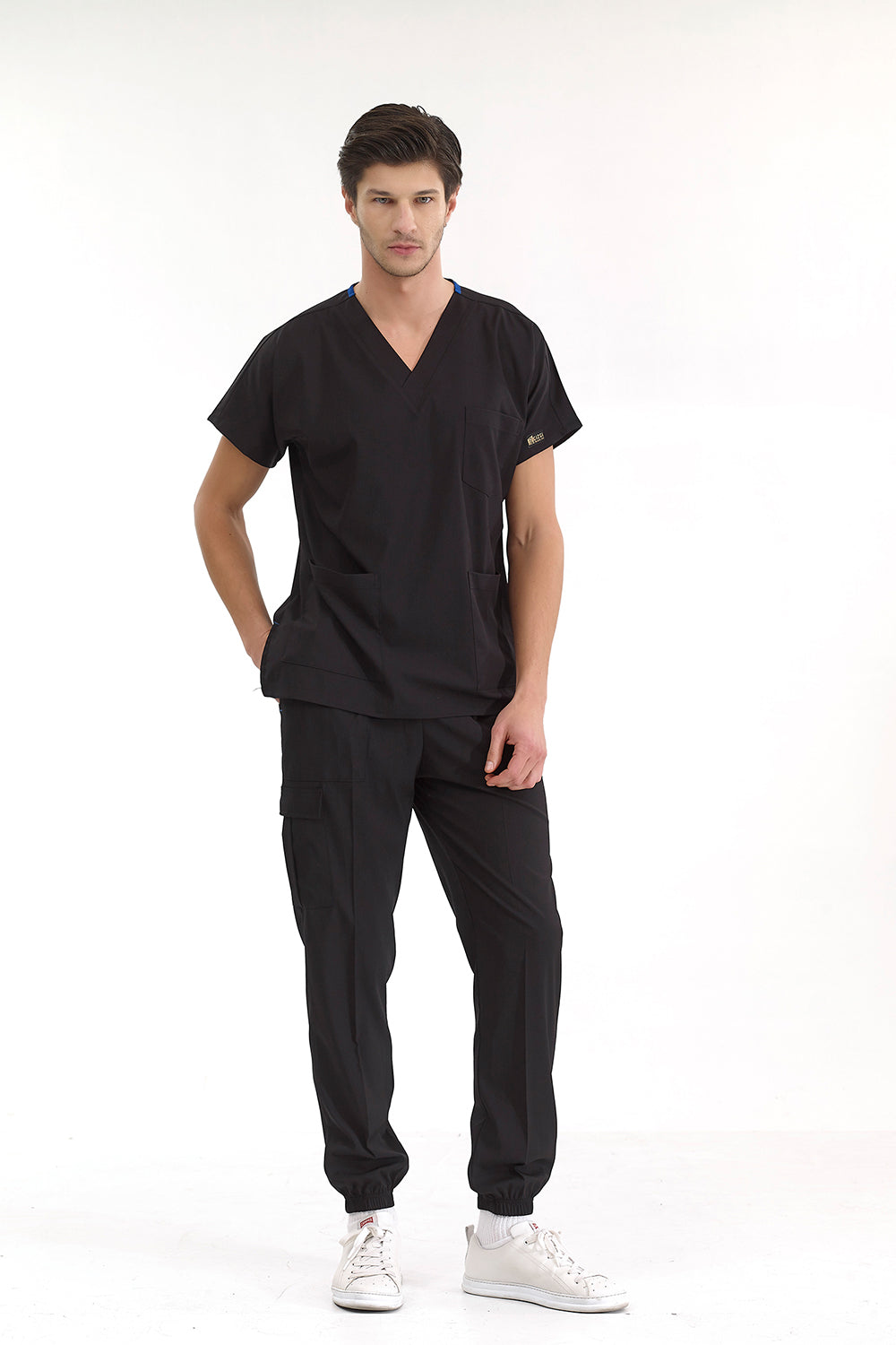 Jogger Lux Lycra Greys Suit - Black