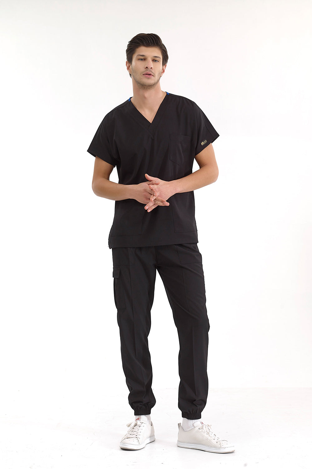 Jogger Lux Lycra Greys Suit - Black