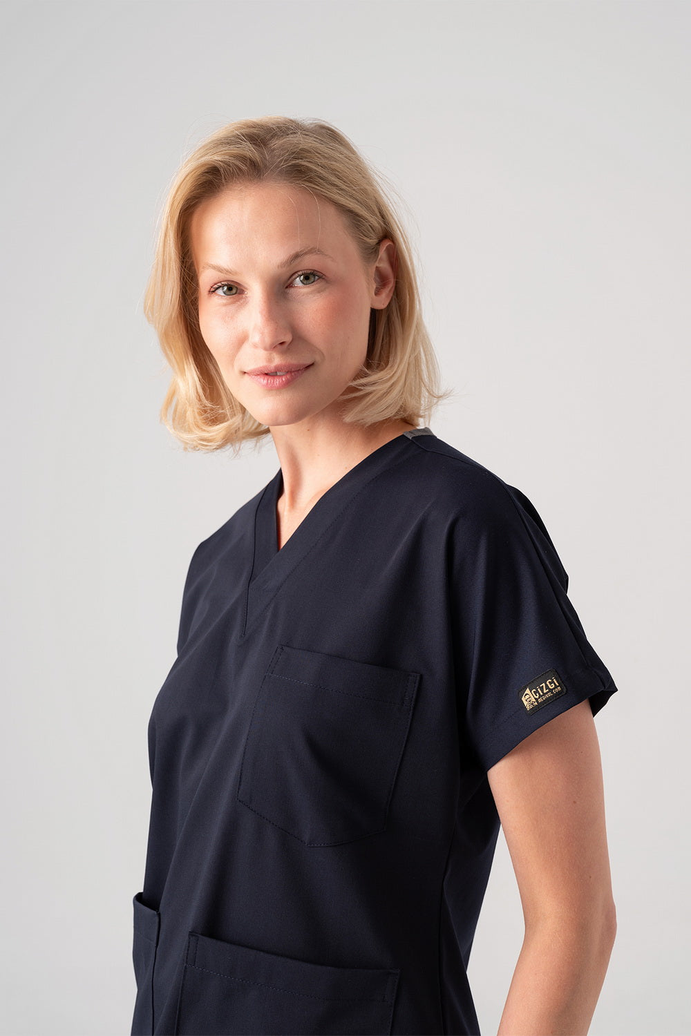 Dr. Greys Best Lycra Scrubs Set - Navy Blue