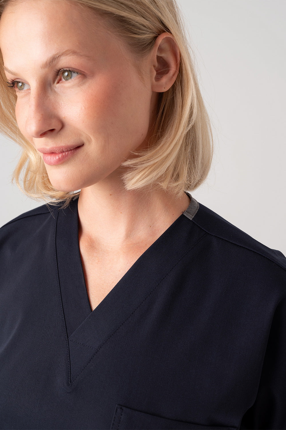 Dr. Greys Best Lycra Scrubs Set - Navy Blue