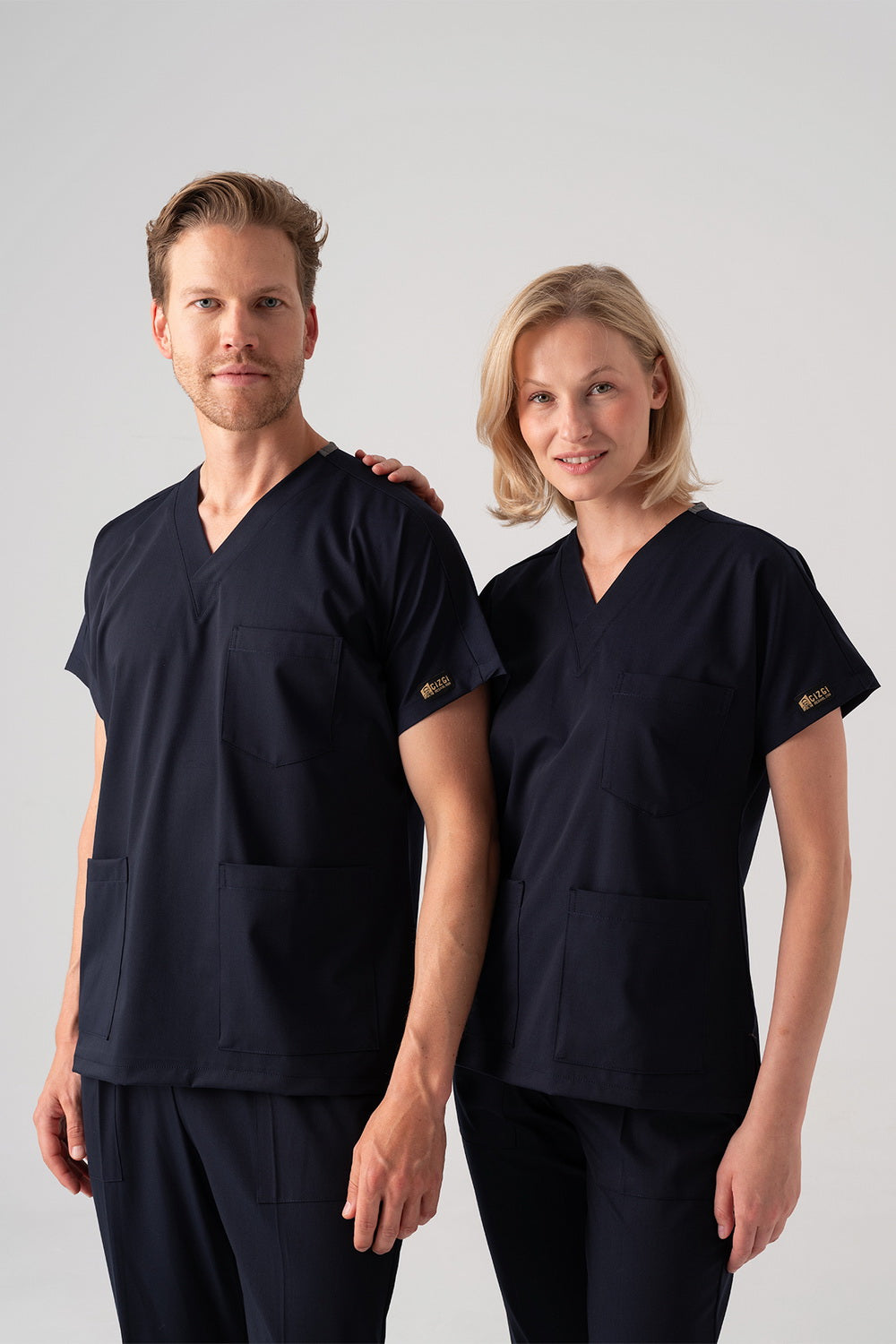 Dr. Greys Best Lycra Scrubs Set - Navy Blue