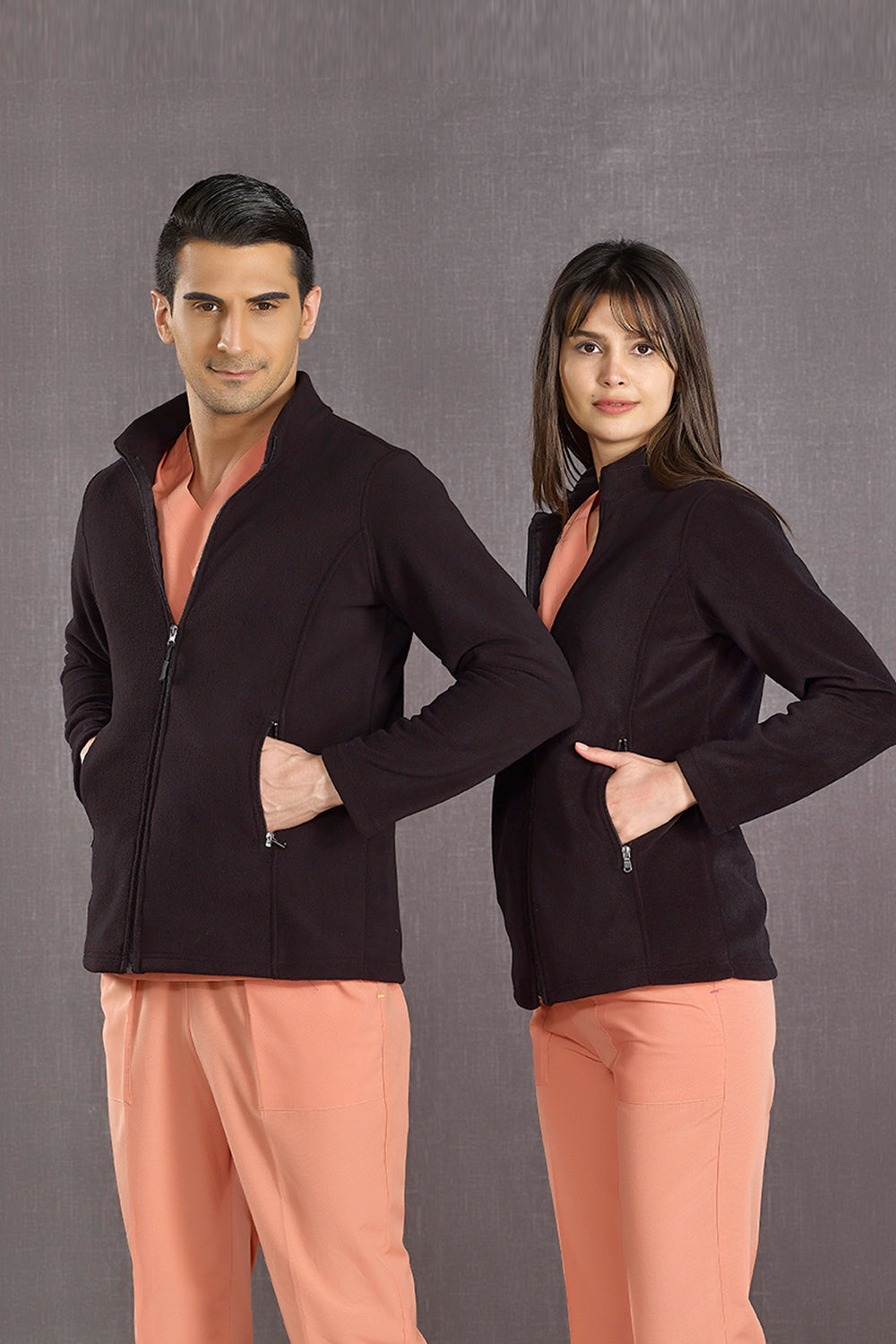 Hospital Fleece Jacket - Black