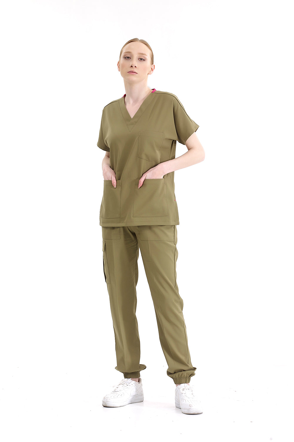 Jogger Lux Lycra Greys Suit - Khaki