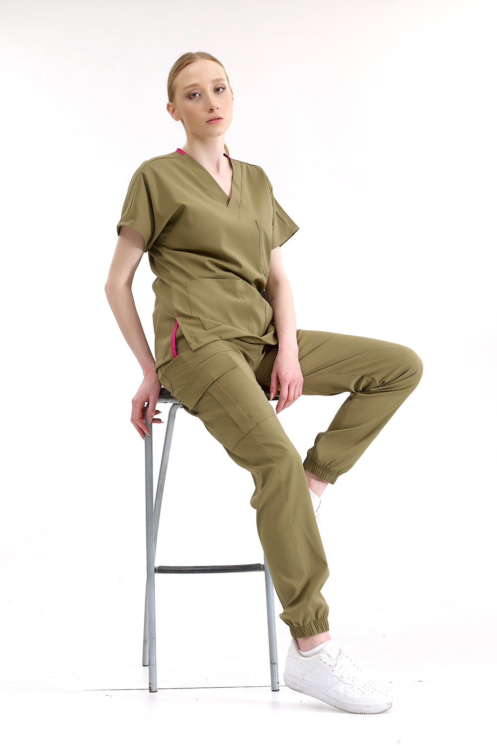 Jogger Lux Lycra Greys Suit - Khaki