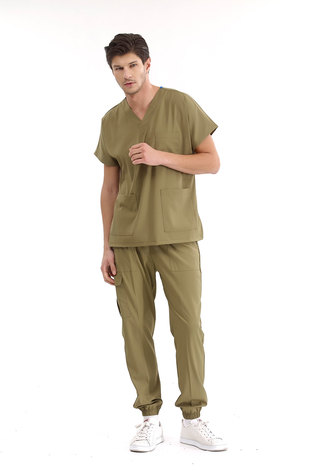 Jogger Lux Lycra Greys Suit - Khaki
