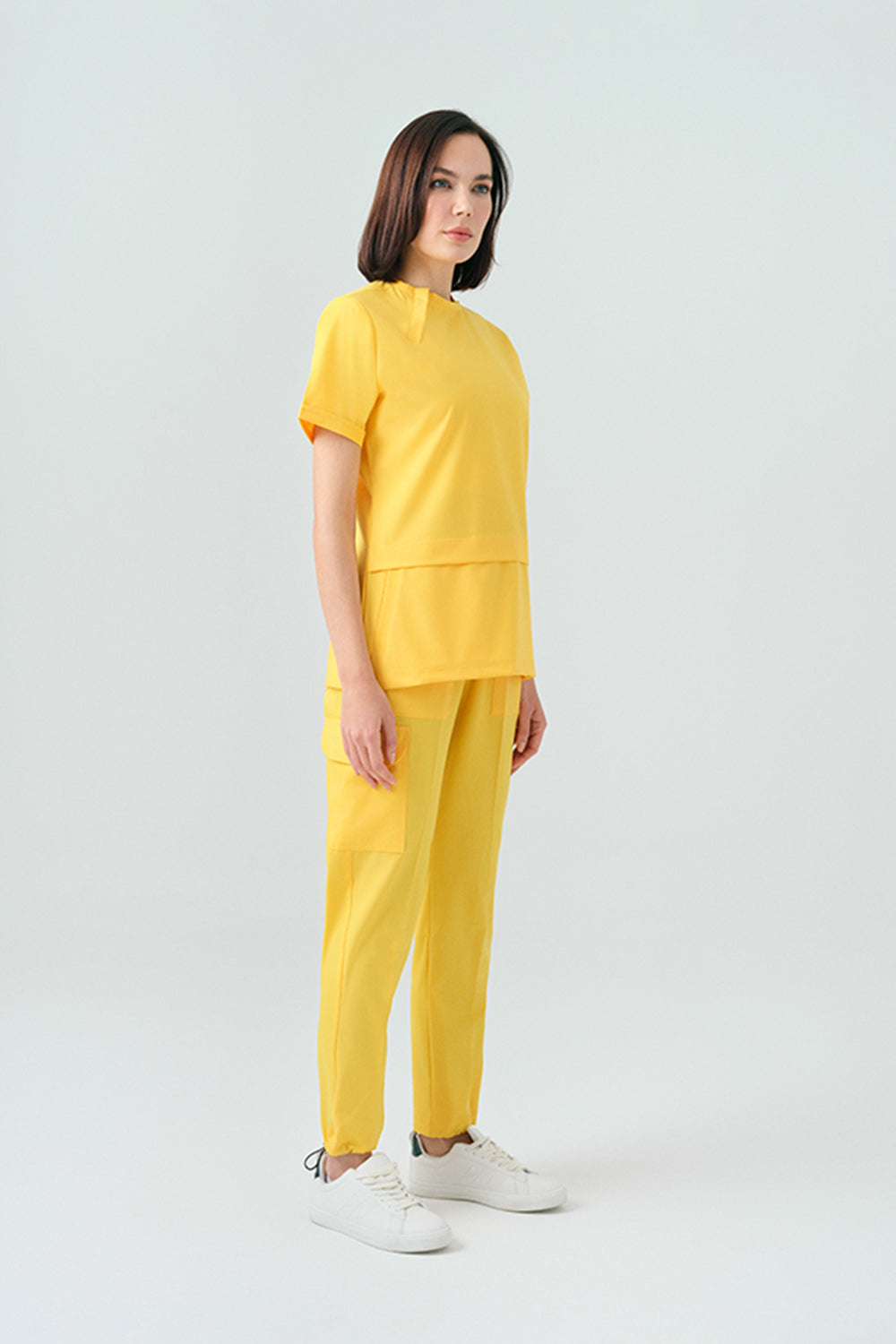 Zero Best Likra Suit - Yellow