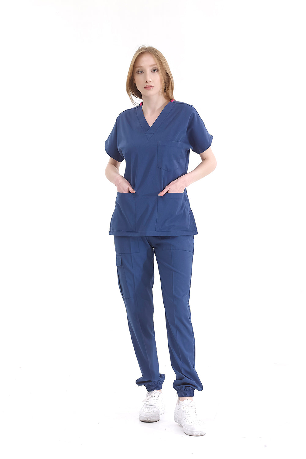 Jogger Lux Lycra Greys Suit - Petrol Blue