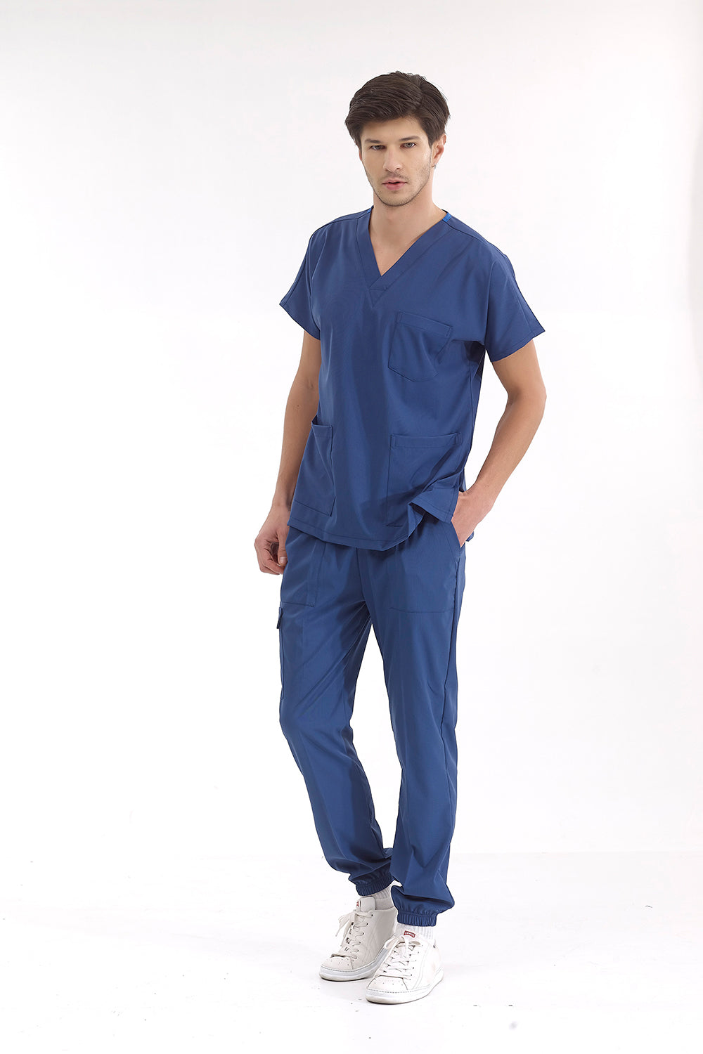 Jogger Lux Lycra Greys Suit - Petrol Blue