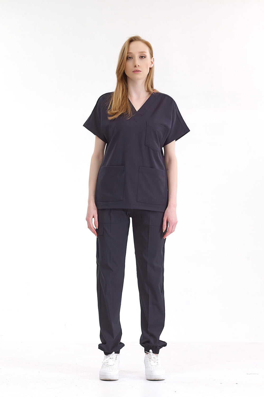 Jogger Lux Lycra Greys Suit - Navy Blue