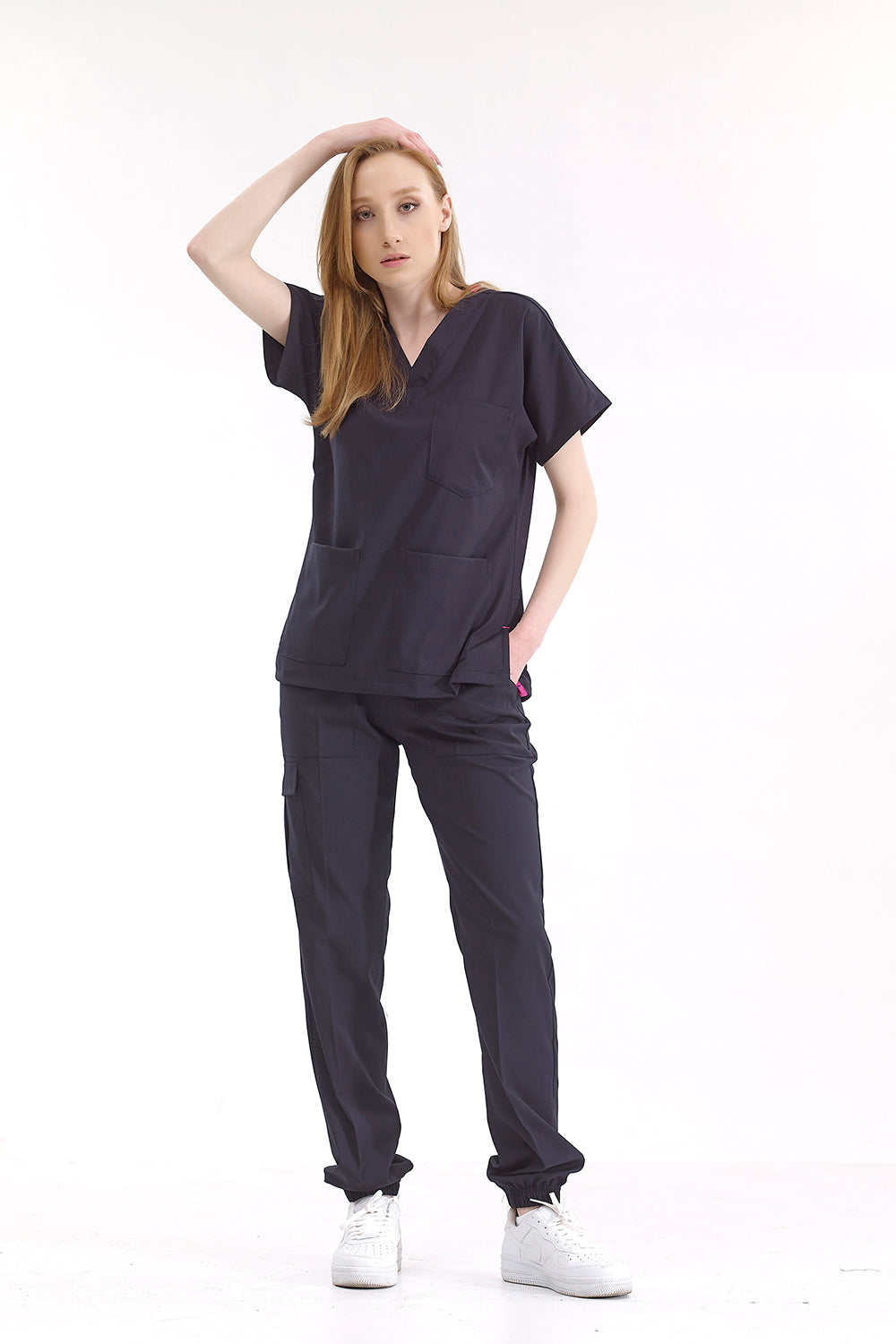 Jogger Lux Lycra Greys Suit - Navy Blue
