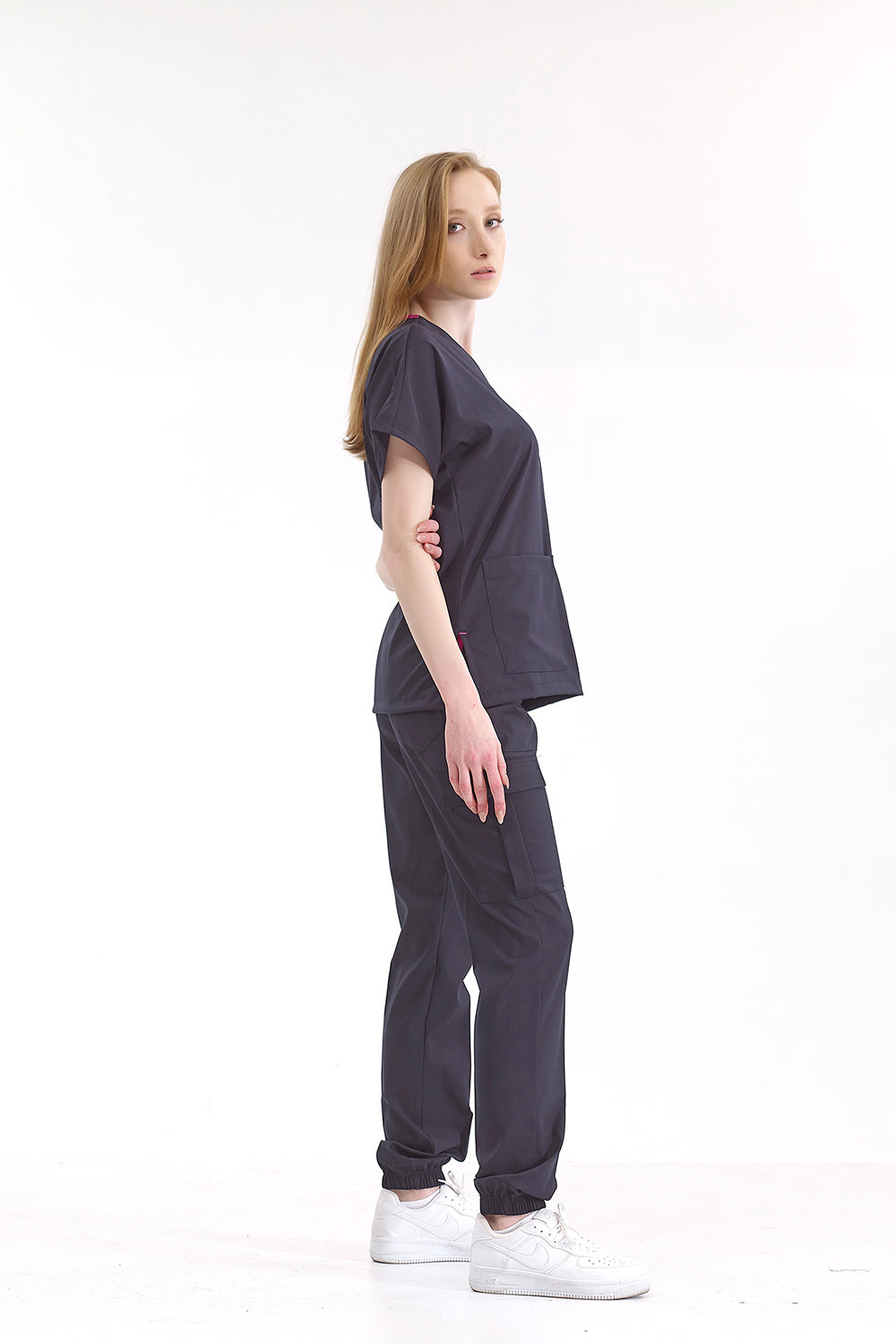 Jogger Lux Lycra Greys Suit - Navy Blue
