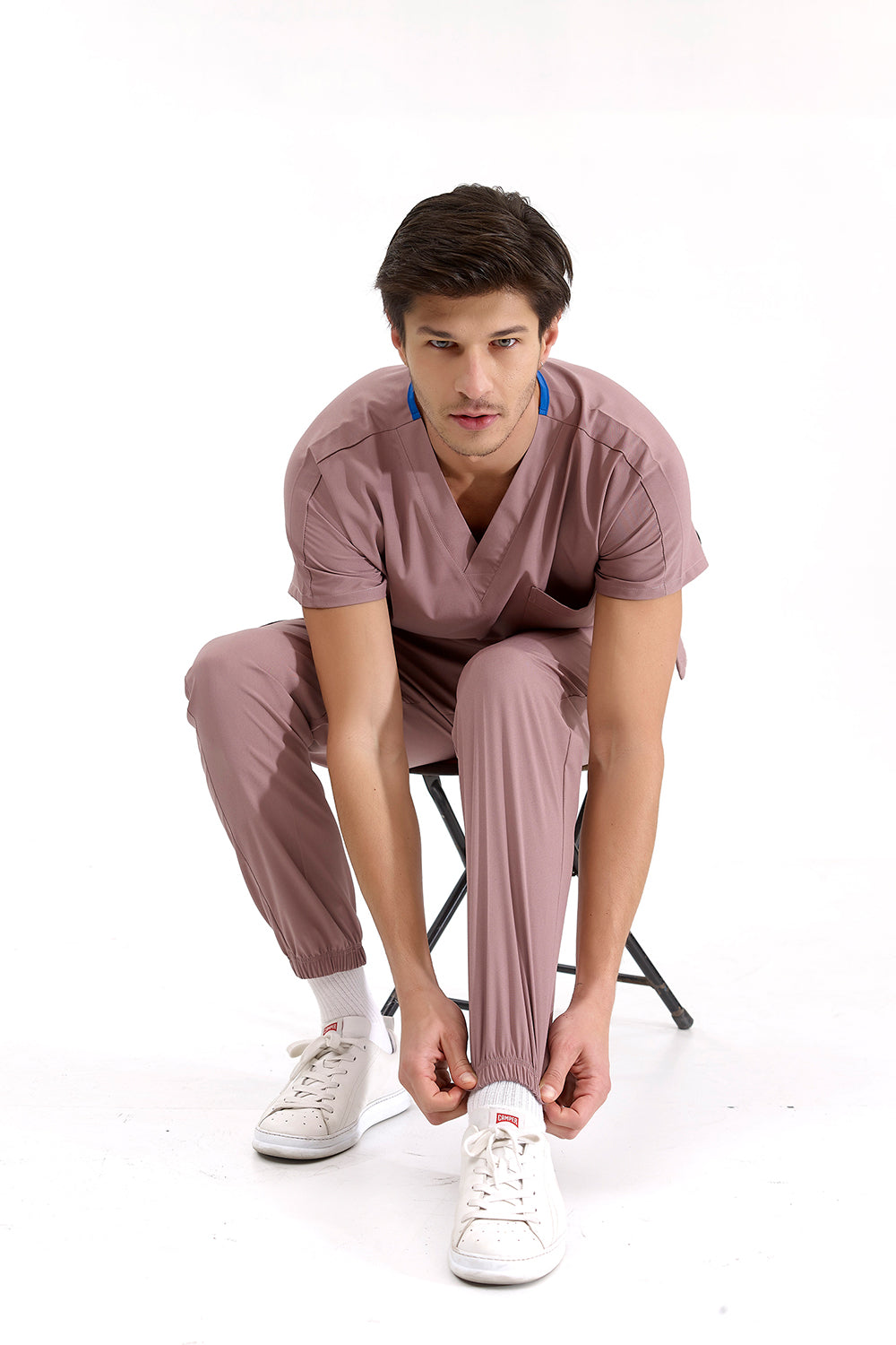 Jogger Lux Lycra Greys Suit - Dried Rose