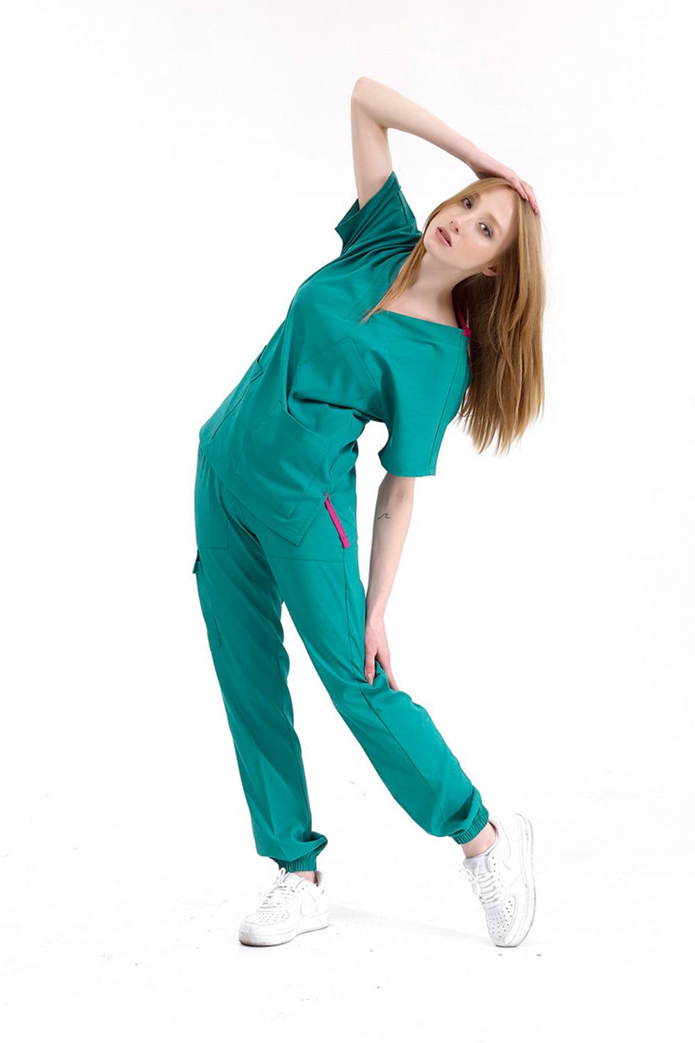 Jogger Lux Lycra Greys Suit - Surgery Green