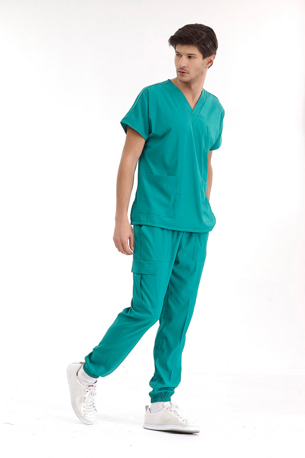 Jogger Lux Lycra Greys Suit - Surgery Green
