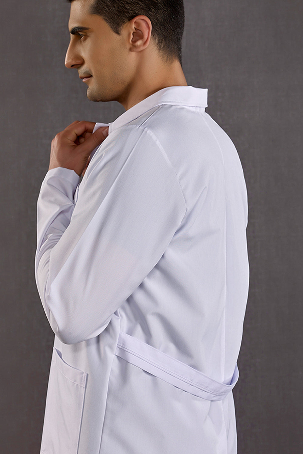 Men's Judge Collar Lab Coat (Alpaca Fabric)