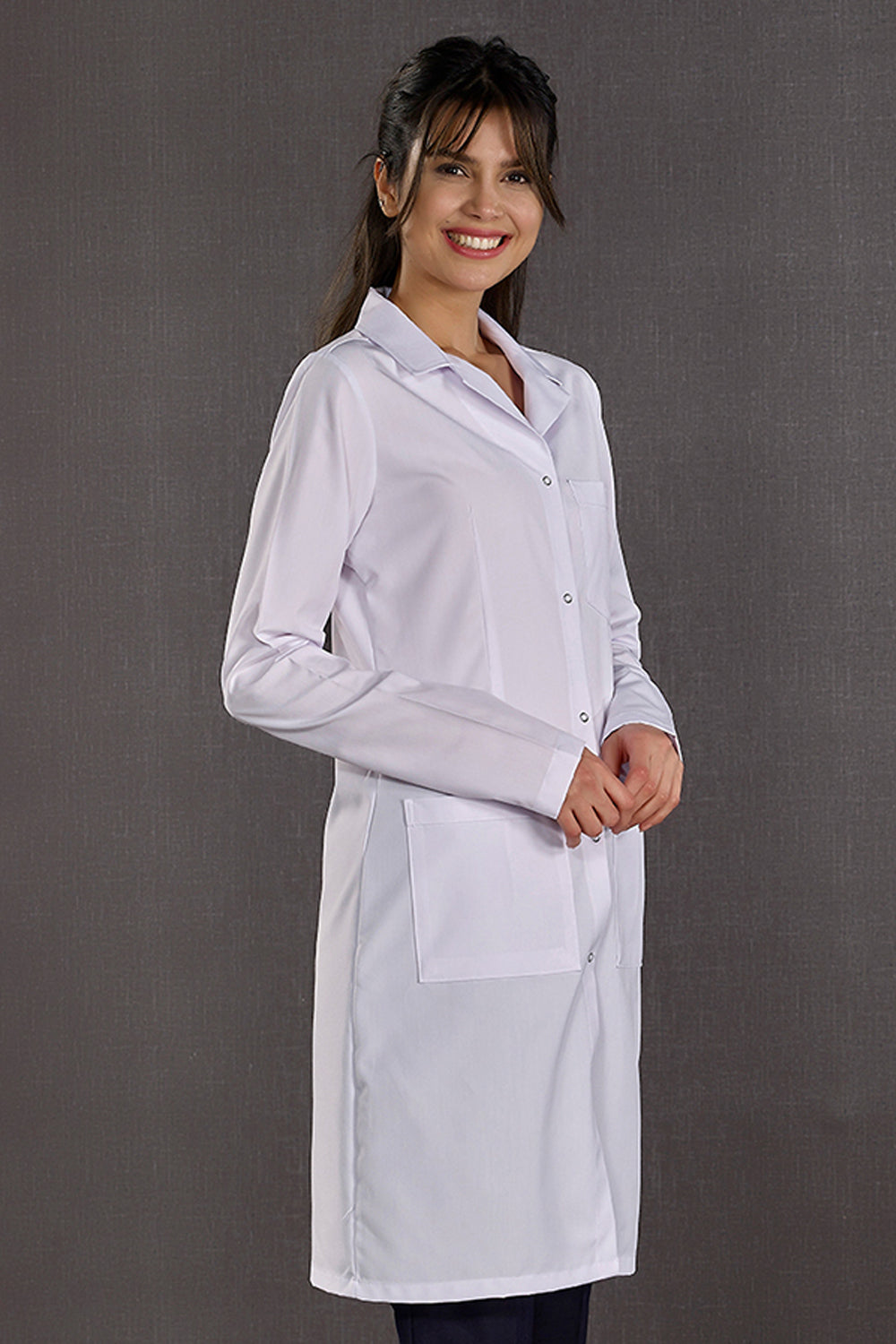Women's Classic Collar Visit Apron (Alpaca Fabric)