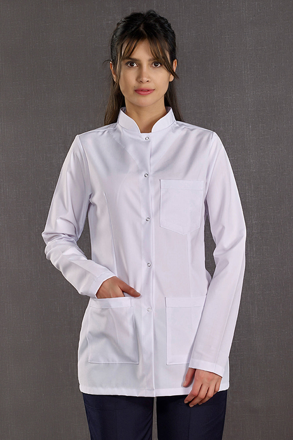 Women's Judge Collar Lab Coat (Alpaca Fabric)