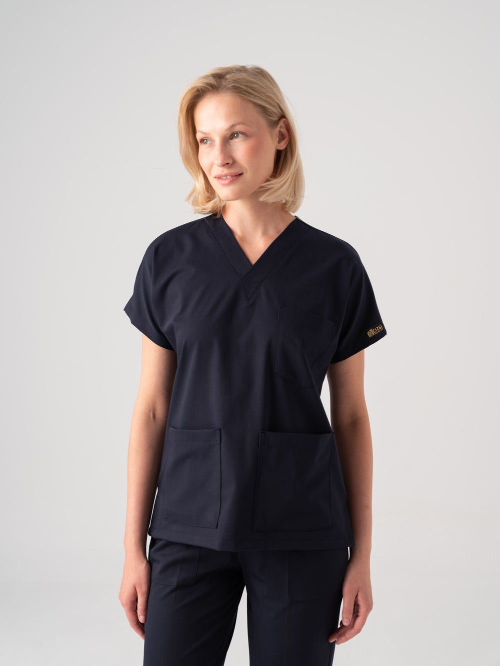 Dr. Greys Best Lycra Scrubs Set - Navy Blue