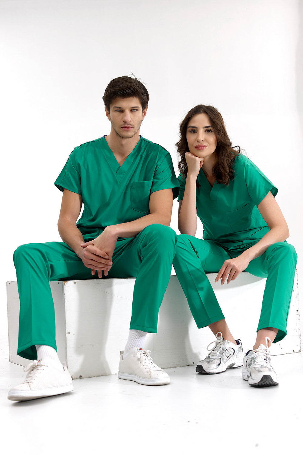 Lux Lycra Greys Suit - Surgery Green