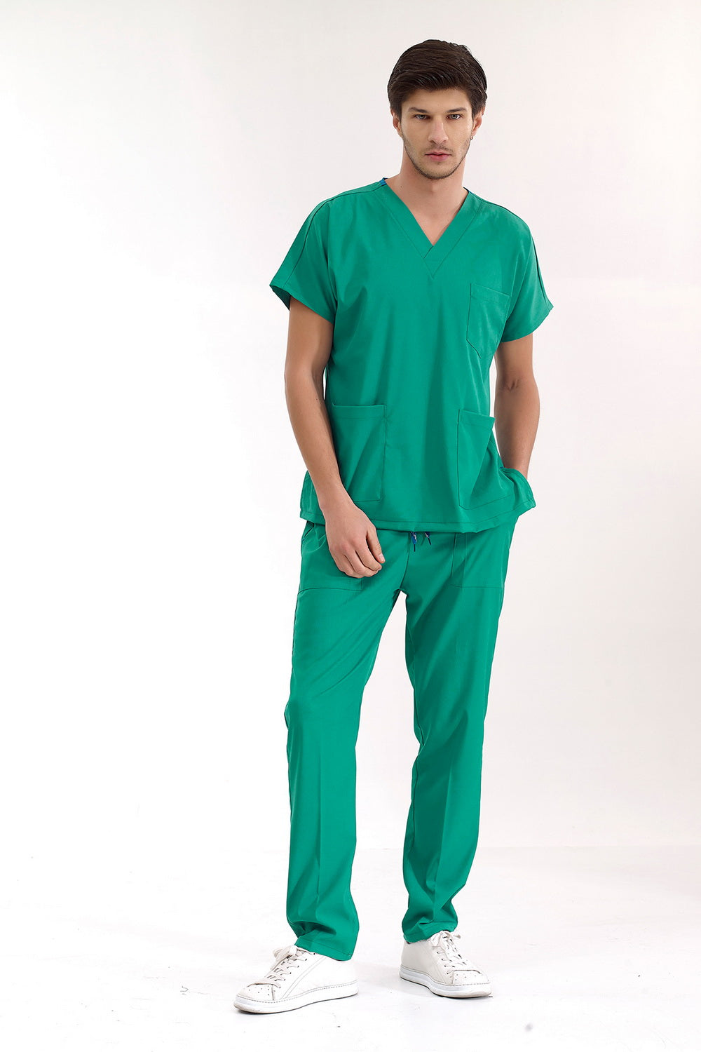 Lux Lycra Greys Suit - Surgery Green
