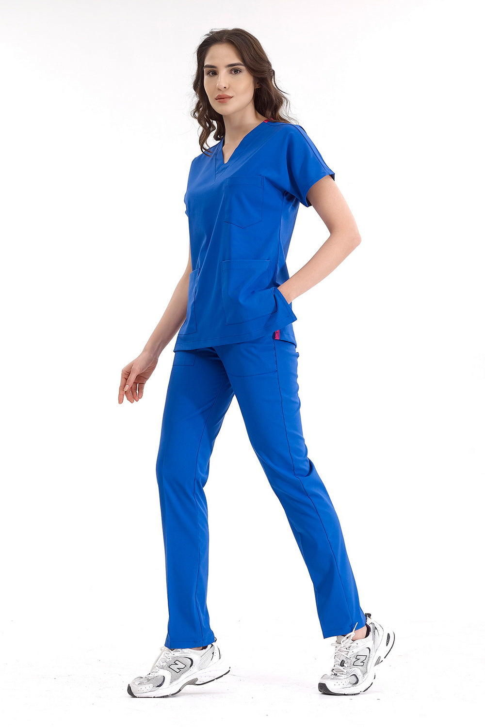 Lux Lycra Greys Suit - Sax Blue