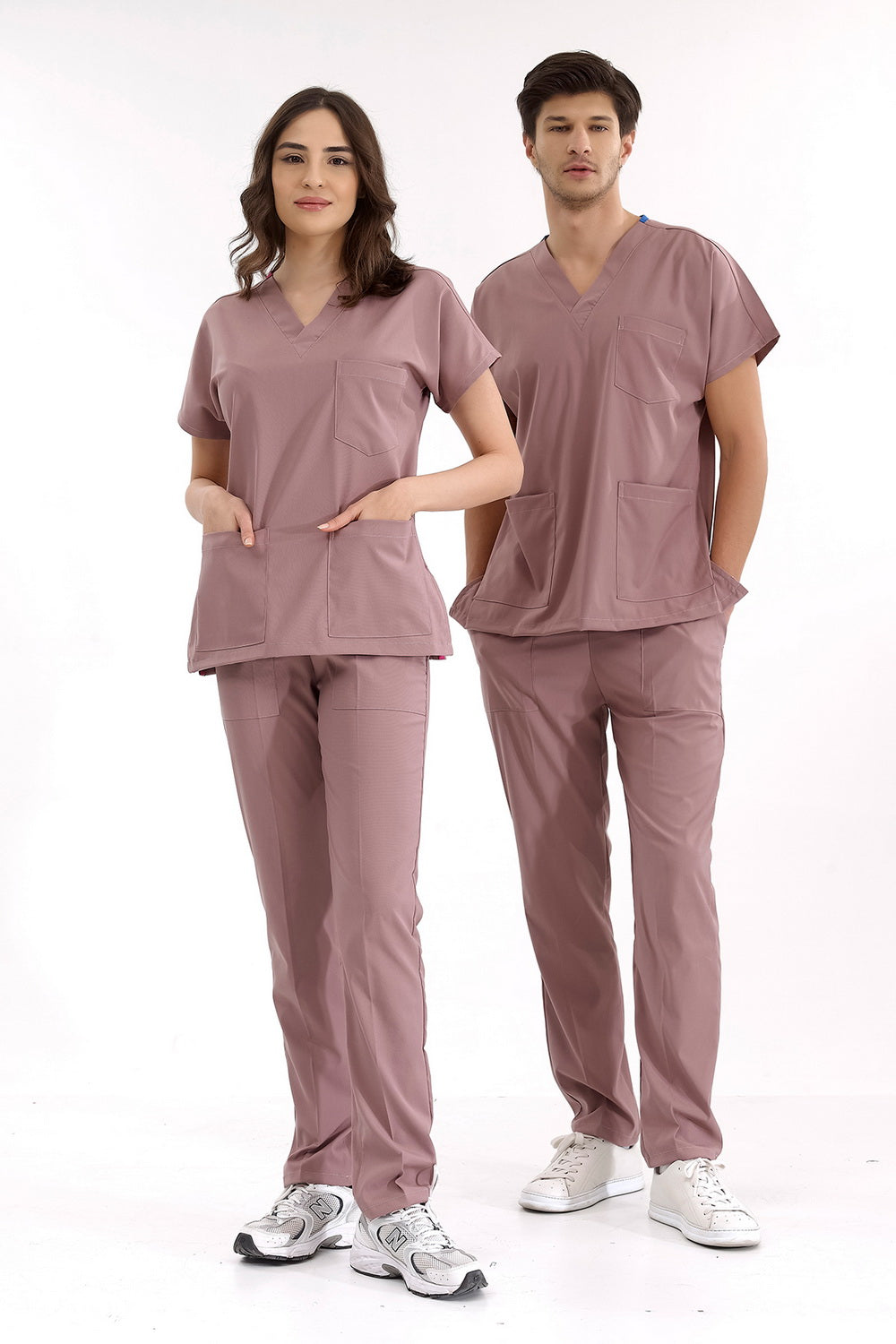 Lux Lycra Greys Suit - Dried Rose