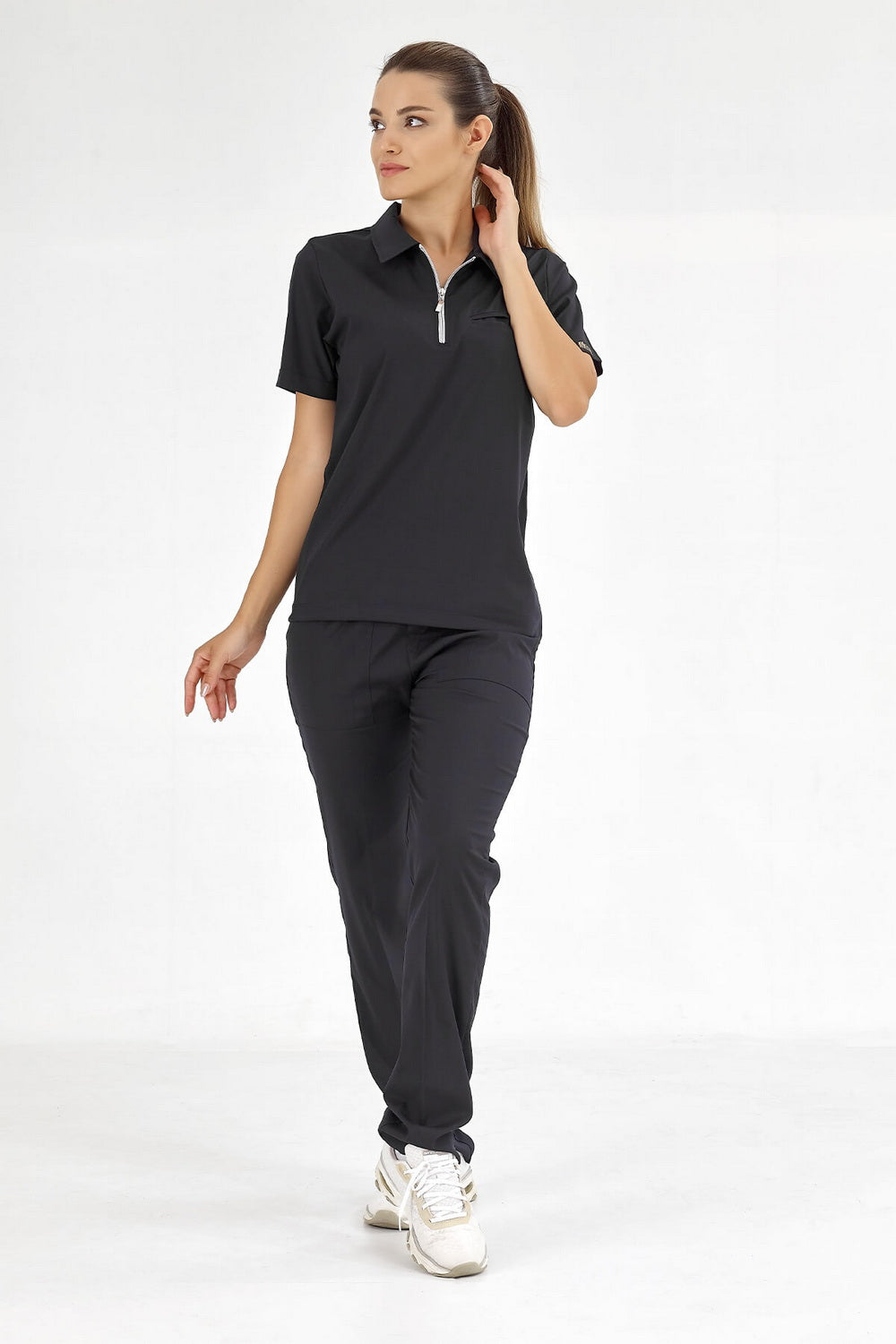 Polo Lux Lycra Suit - Black
