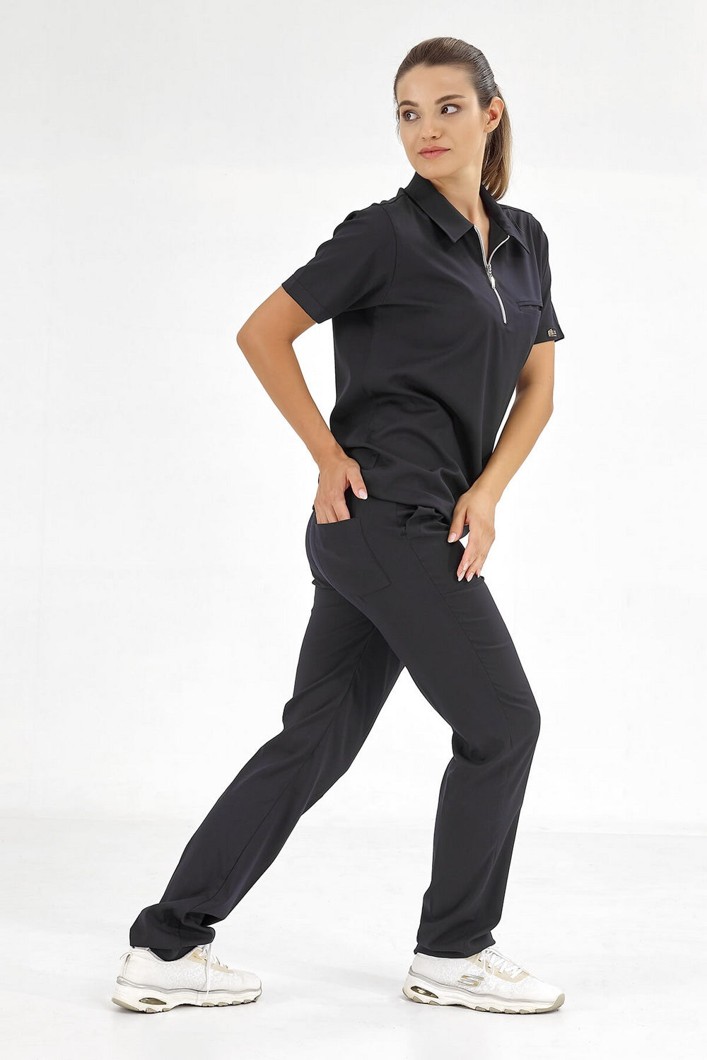 Polo Lux Lycra Suit - Black