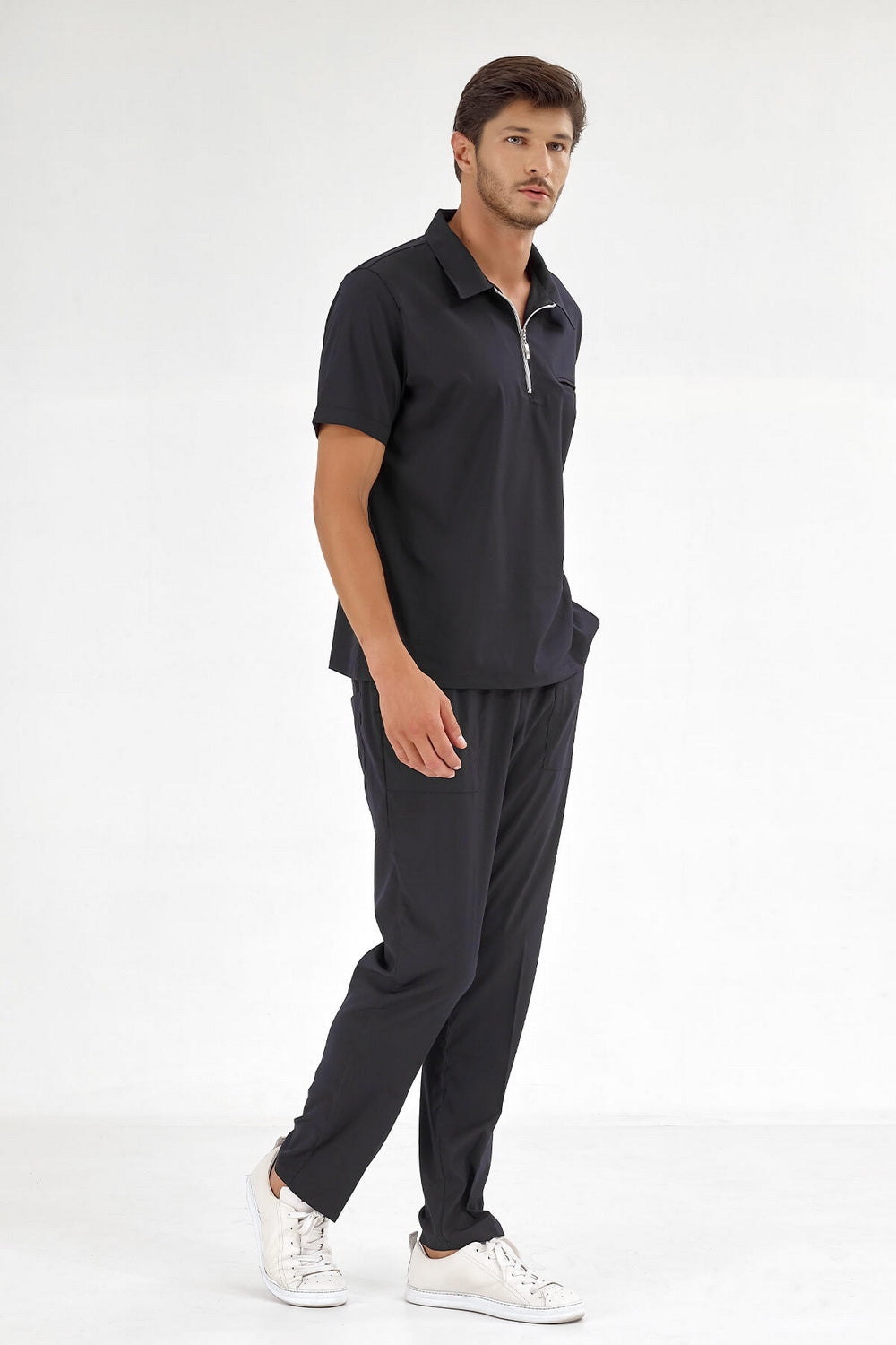 Polo Lux Lycra Suit - Black