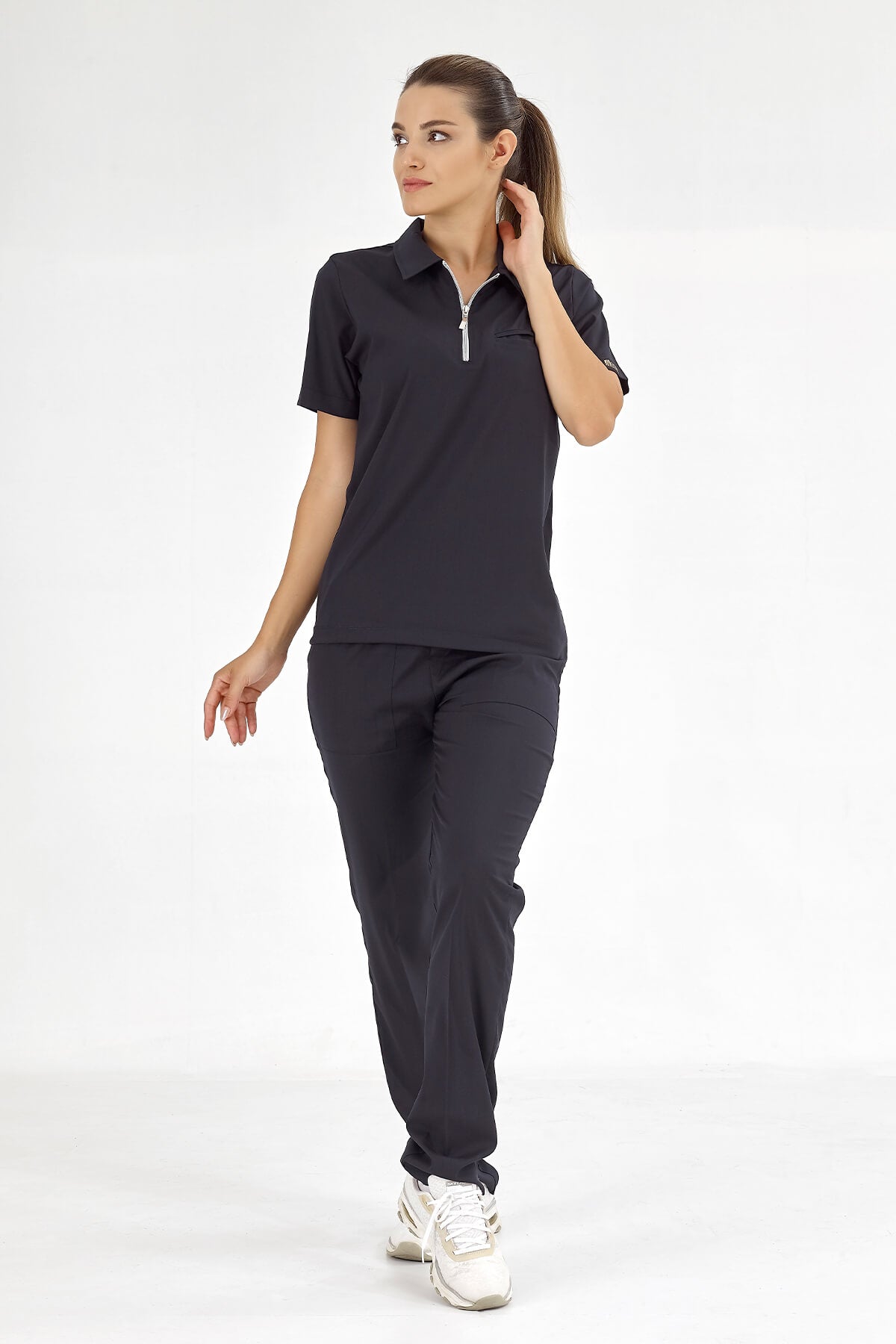 Polo Lux Lycra Suit - Navy Blue