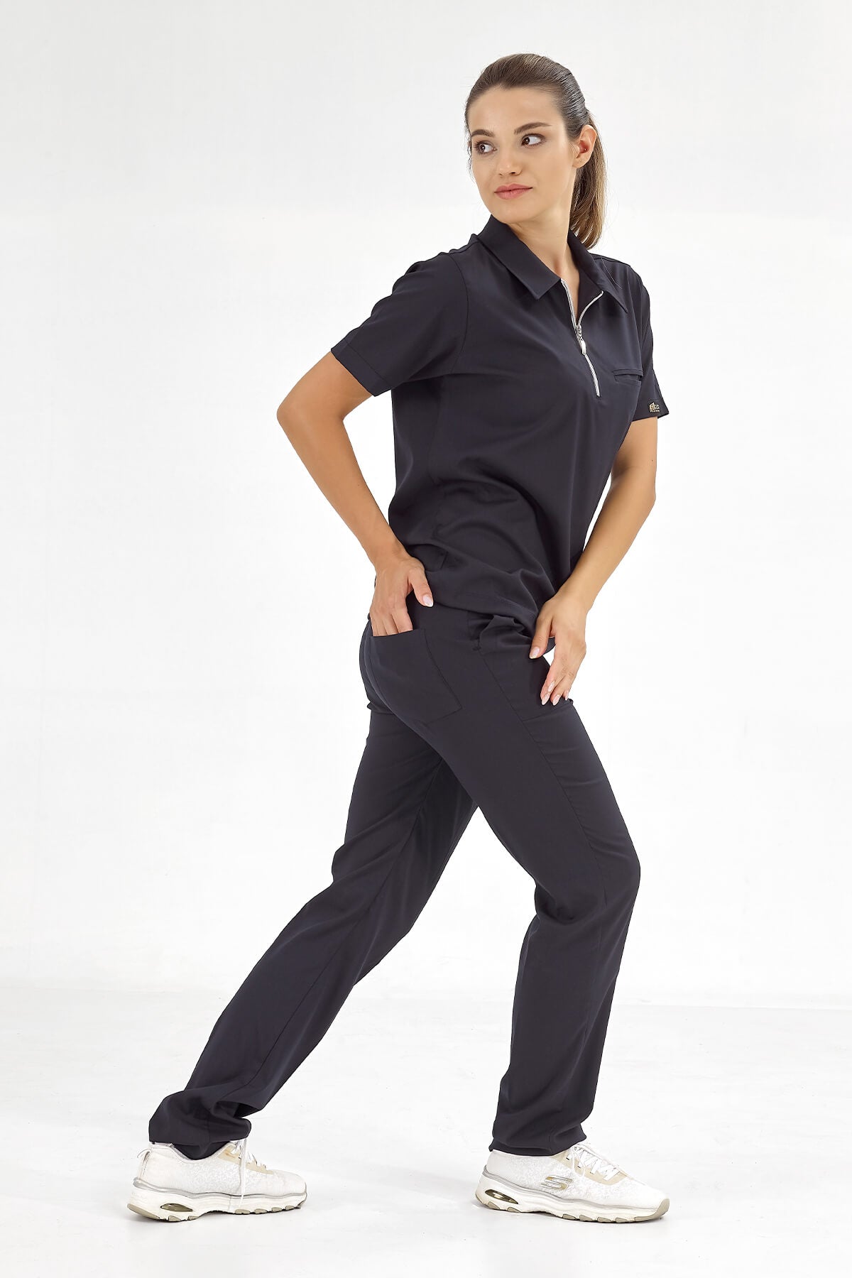 Polo Lux Lycra Suit - Navy Blue