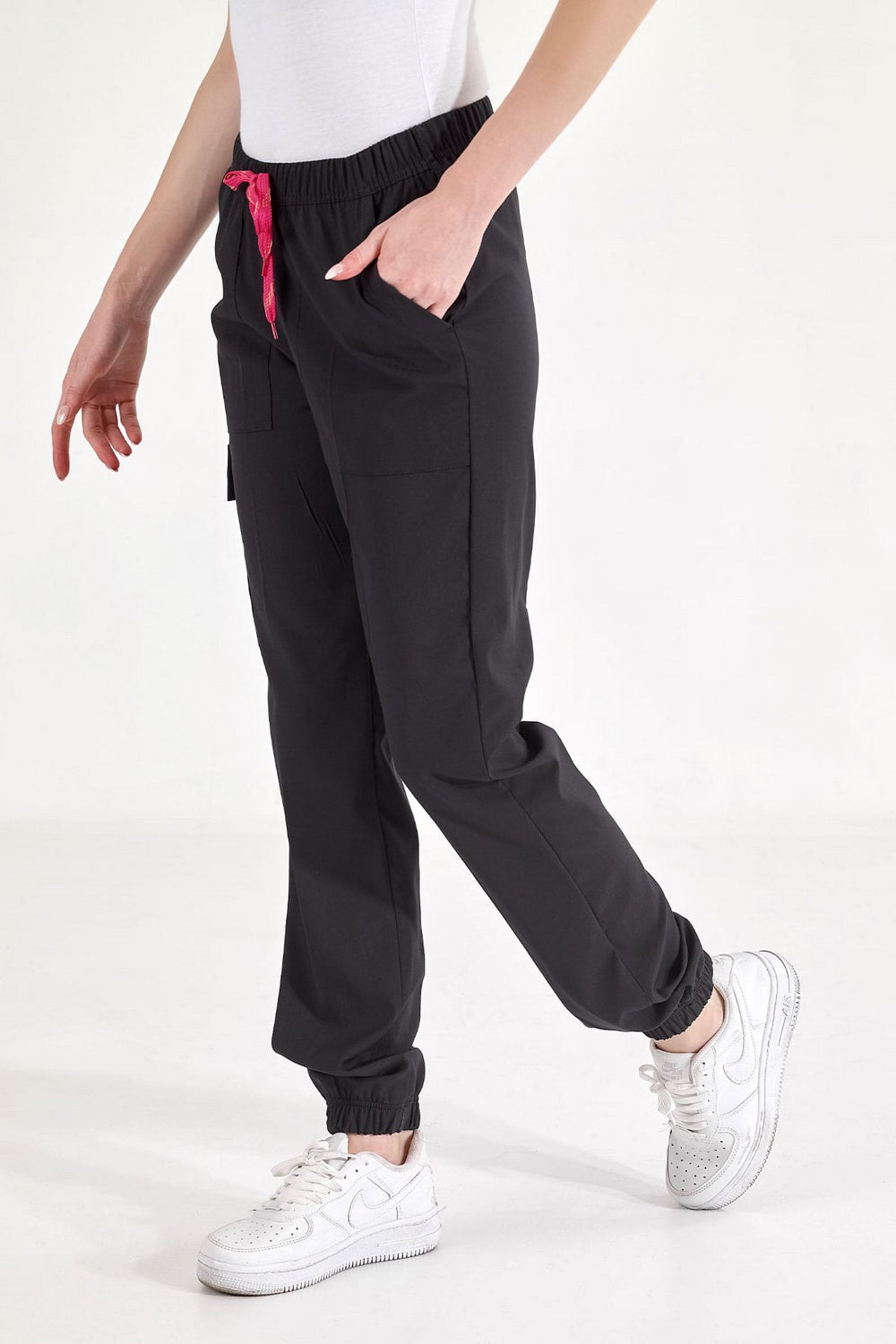 Jogger Lux Lycra Trousers - Black