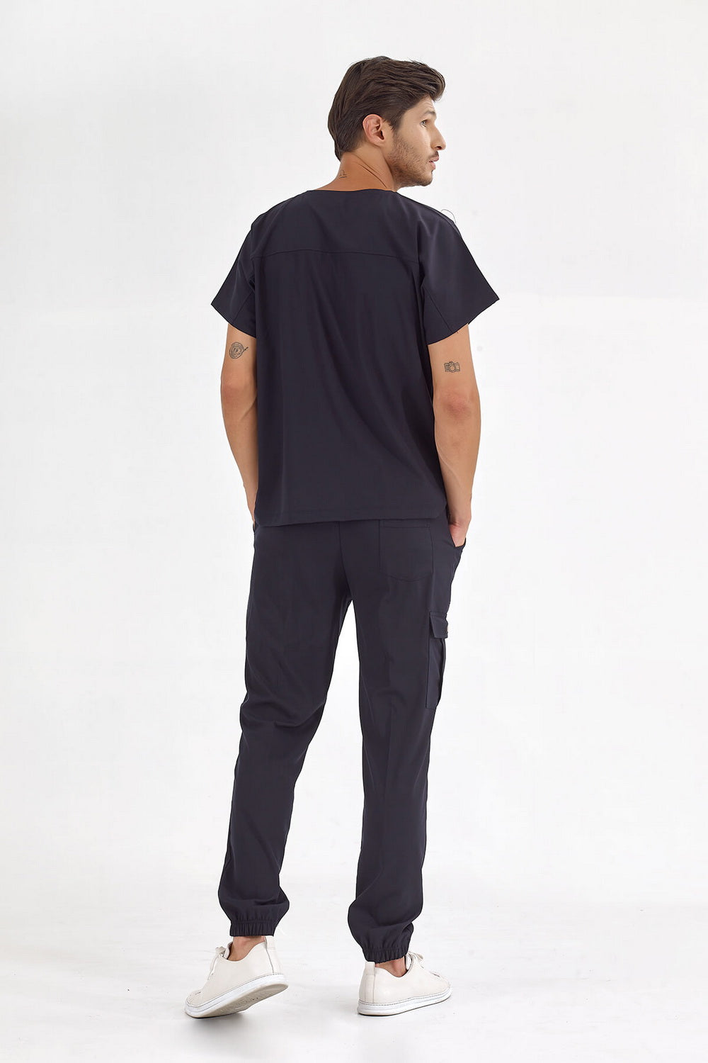 Basic Lux Lycra Suit - Navy Blue