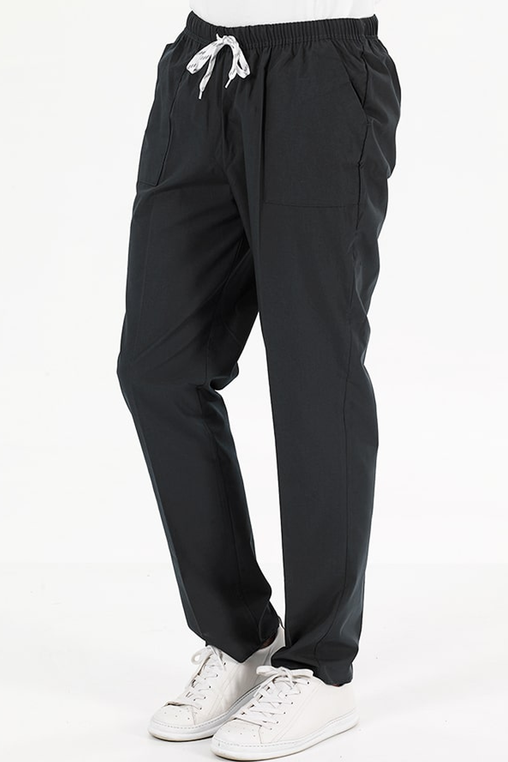 Single Bottom Terycotton Trousers - Black