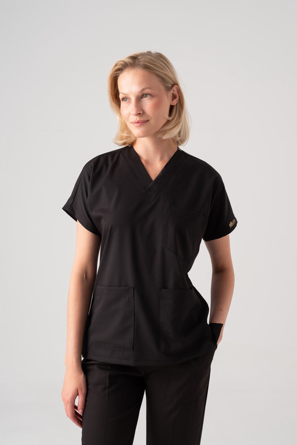 Dr. Greys Best Lycra Scrubs Set - Black