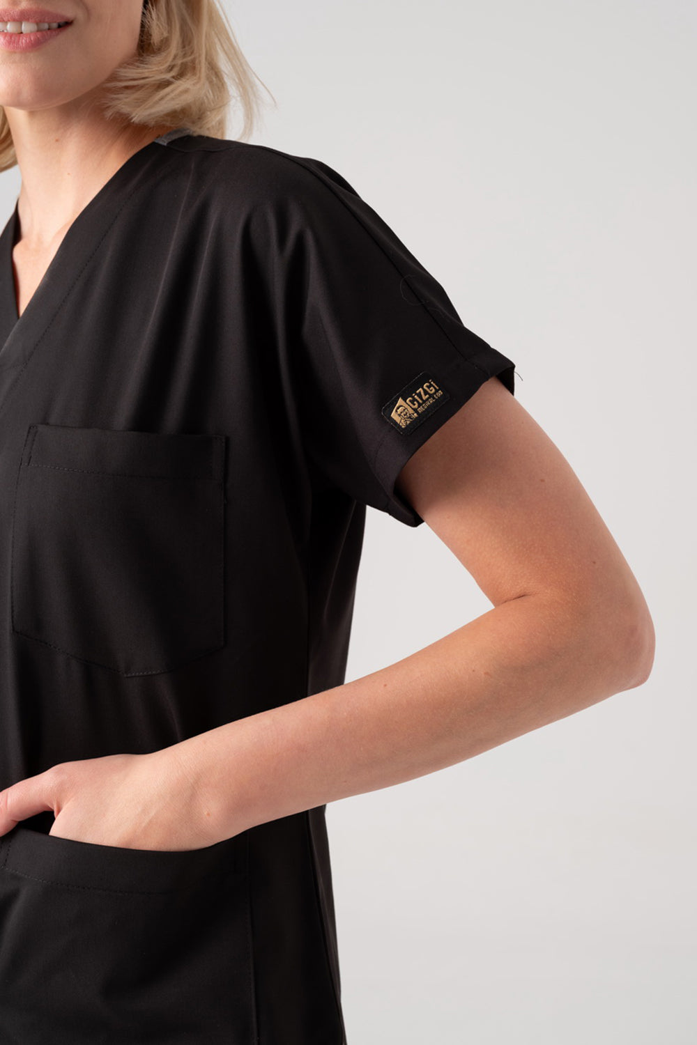 Dr. Greys Best Lycra Scrubs Set - Black