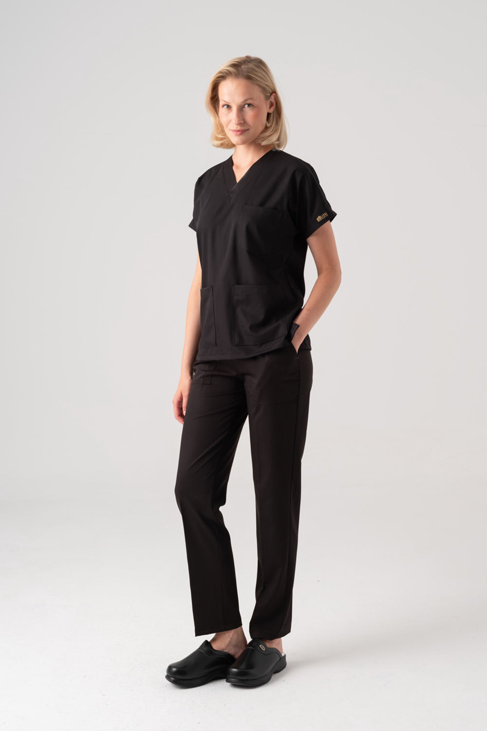 Dr. Greys Best Lycra Scrubs Set - Black