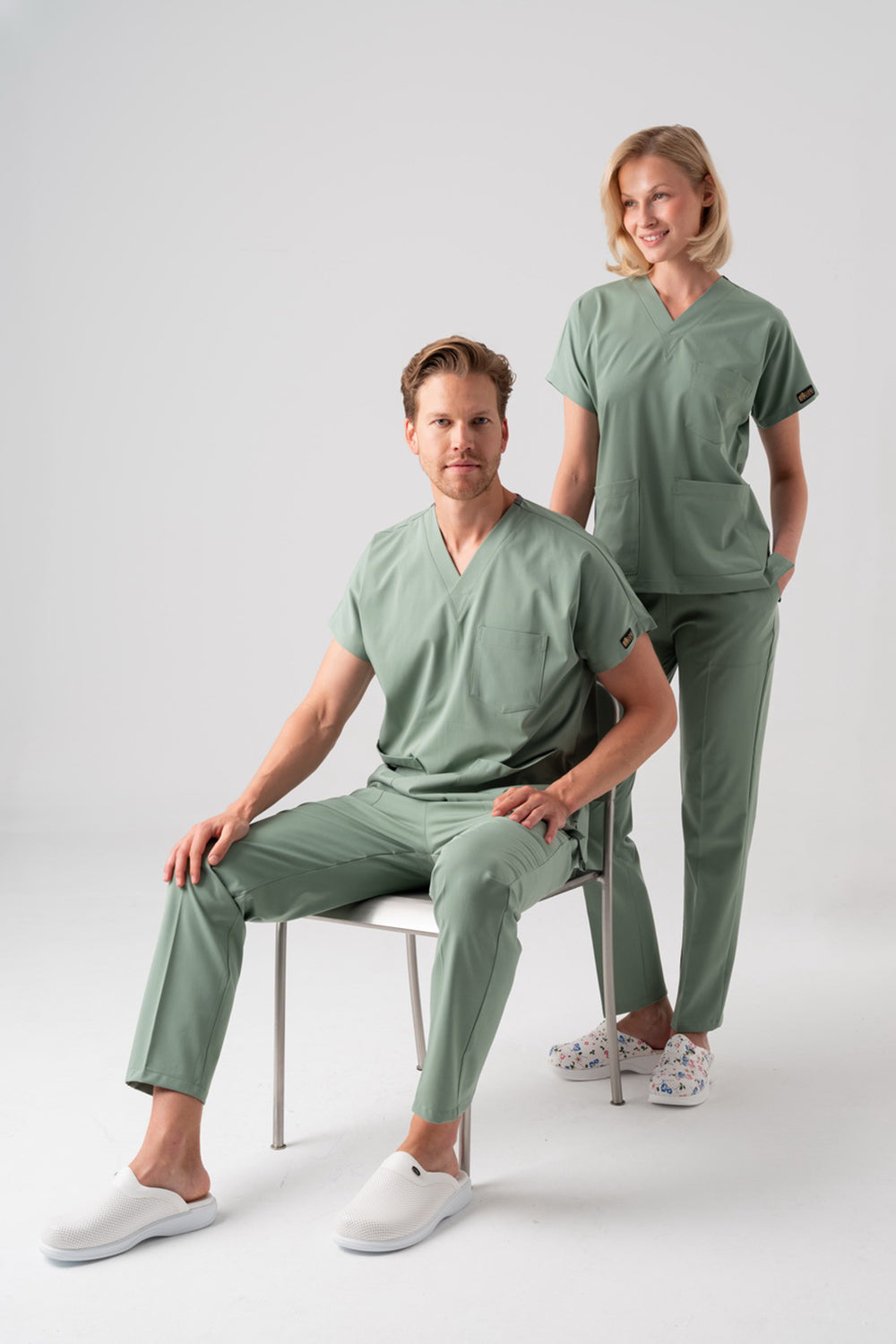 Dr. Greys Best Lycra Scrubs Set - Mint Green