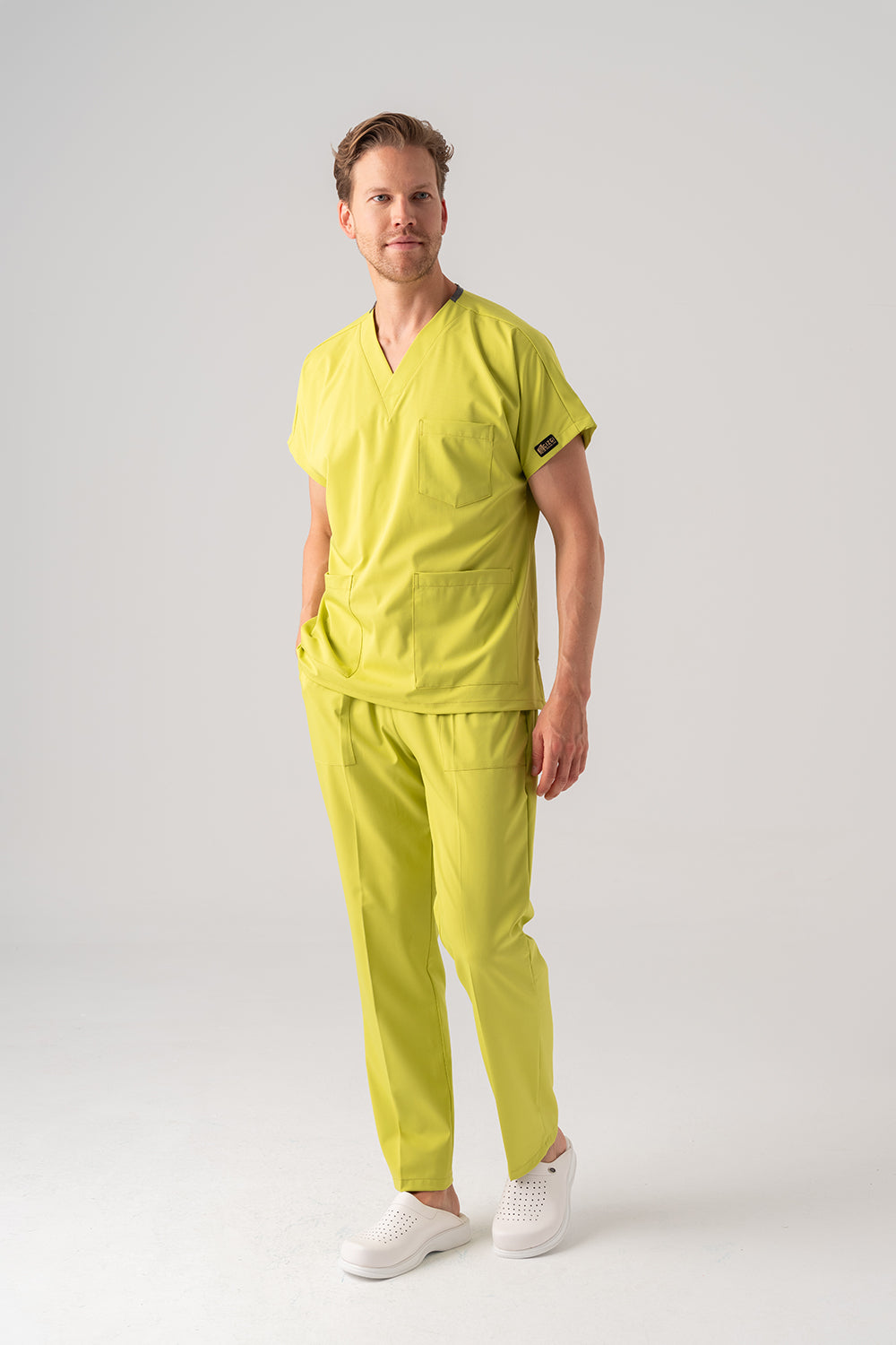 Dr. Greys Best Lycra Scrubs Set - Neon Green