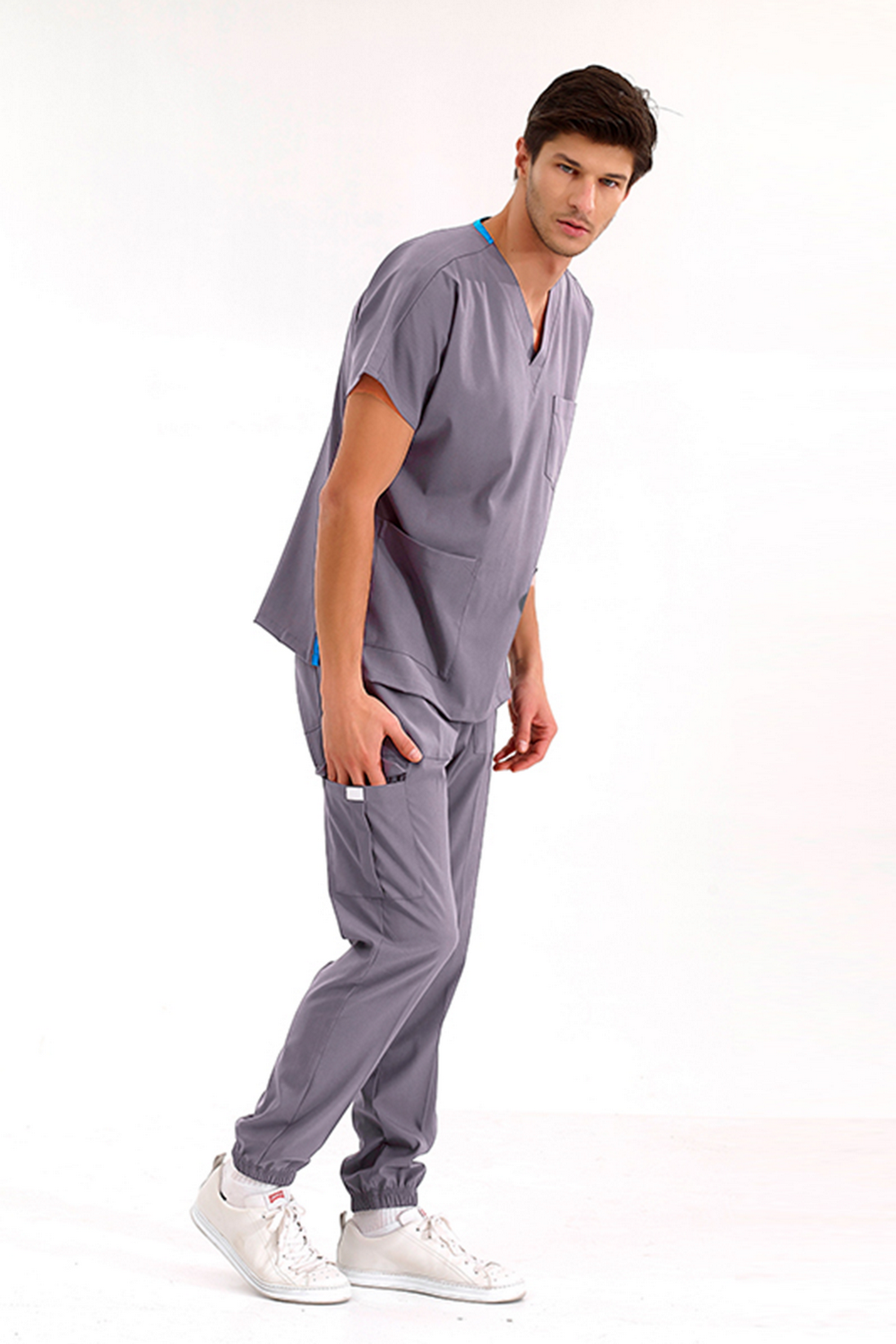 Jogger Lux Lycra Greys Suit - Lead Gray