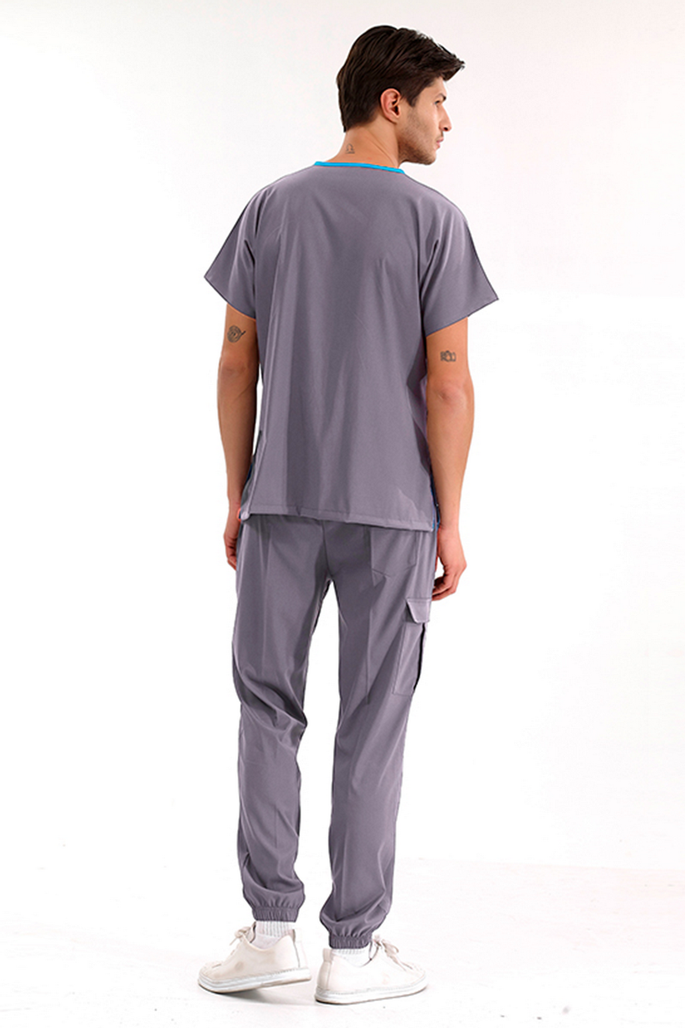 Jogger Lux Lycra Greys Suit - Lead Gray