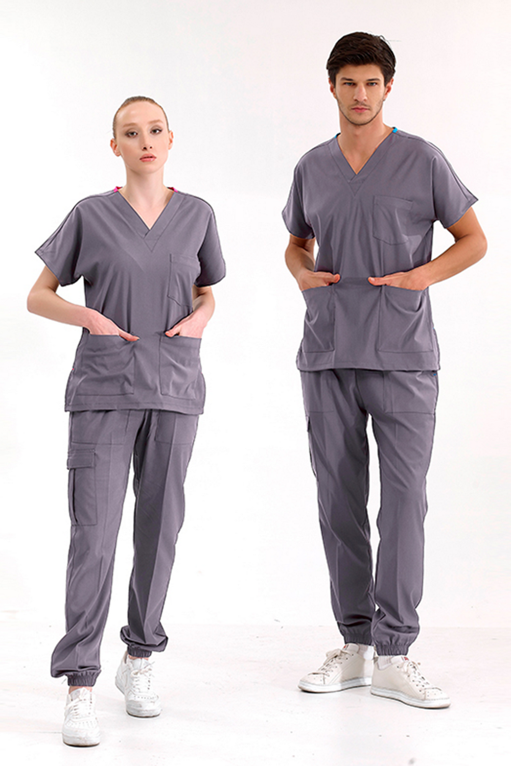 Jogger Lux Lycra Greys Suit - Lead Gray
