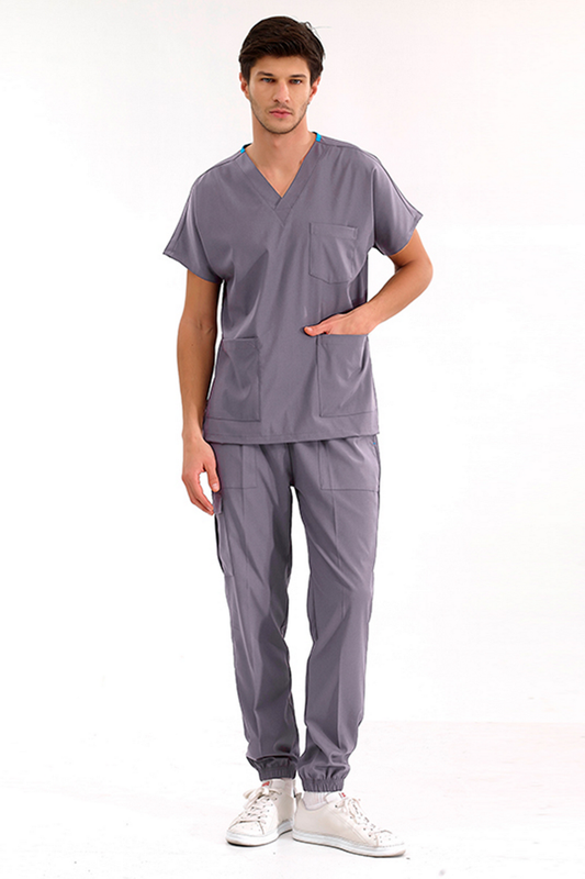 Jogger Lux Lycra Greys Suit - Lead Gray