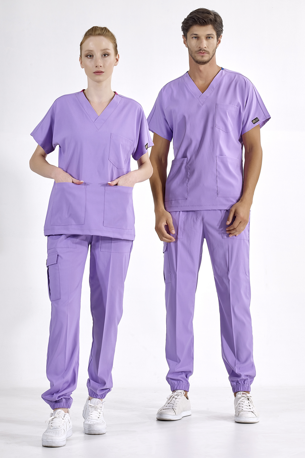 Jogger Lux Lycra Greys Suit - Lilac