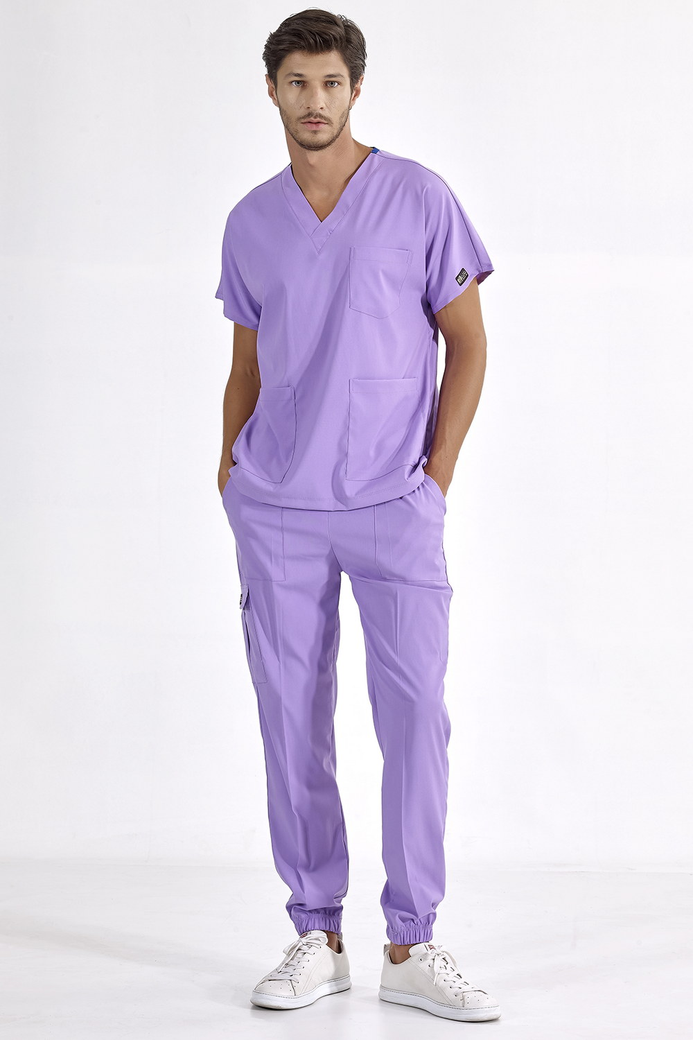 Jogger Lux Lycra Greys Suit - Lilac