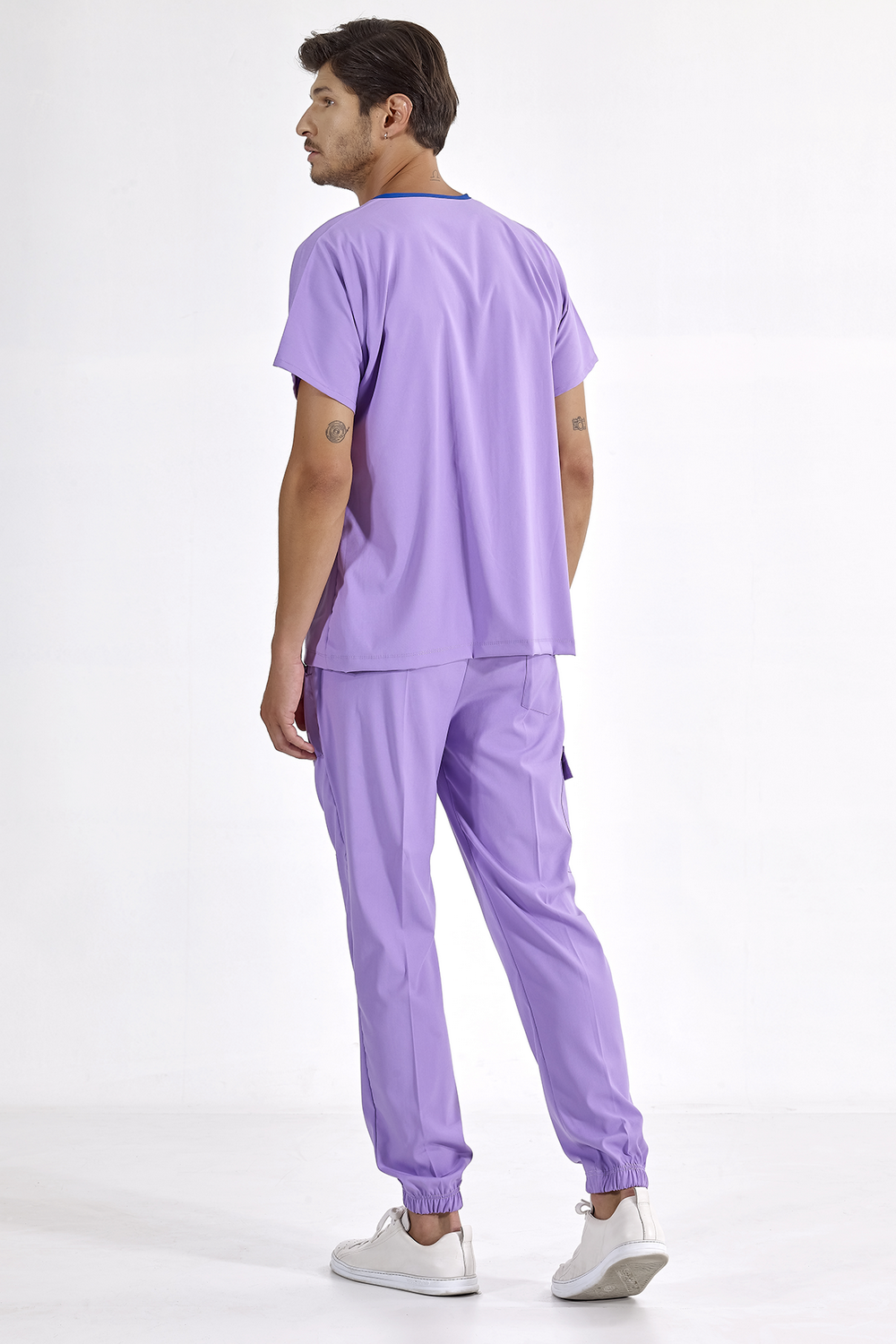 Jogger Lux Lycra Greys Suit - Lilac