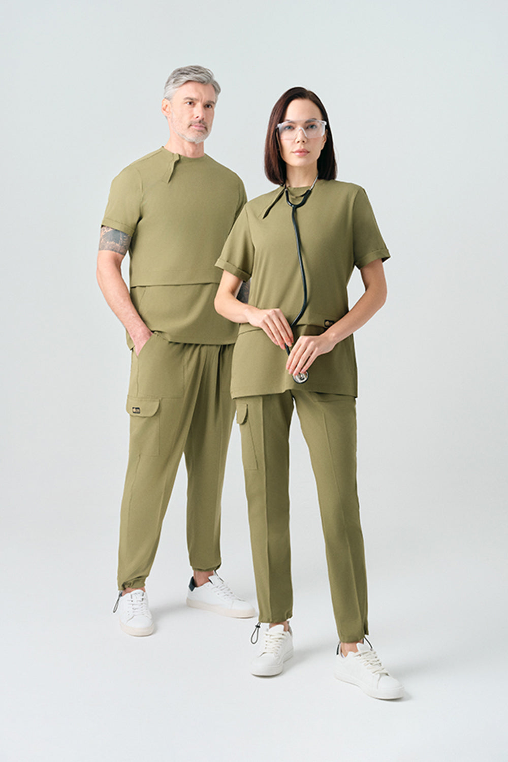 Zero Best Likra Suit - Khaki