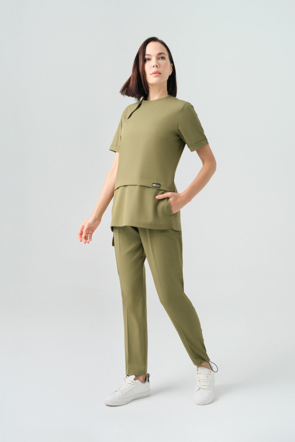 Zero Best Likra Suit - Khaki