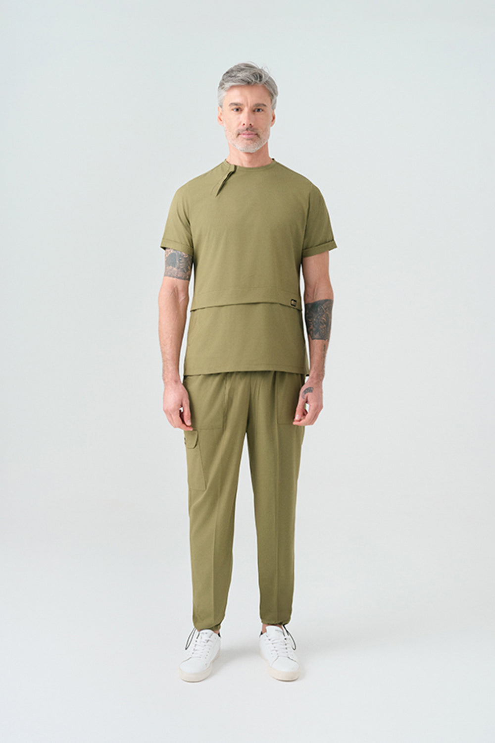 Zero Best Likra Suit - Khaki